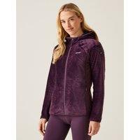 Endra Ribbed Zip Up Hooded Fleece