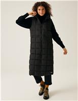 Leandra Hooded Quilted Longline Gilet