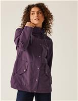 Regatta Bayla Waterproof Hooded Rain Jacket Purple