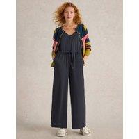 Cotton Rich Jersey Wide Leg Jumpsuit