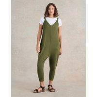 Cotton Rich Jersey Cropped Jumpsuit