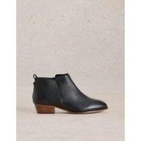 Wide Fit Leather Ankle Boot