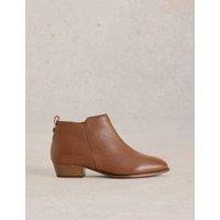 Wide Fit Leather Ankle Boot