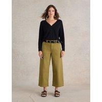 Mid Rise Wide Leg Cropped Jeans