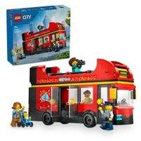 LEGO City Red Double-Decker Sightseeing Bus Toy 60407 (7+ Yrs)