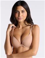 Boux Avenue Wired Microfibre T-Shirt Push-Up Bra (B-DD) Black