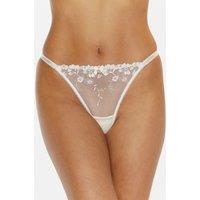 Boux Avenue Annabella Floral Tanga Thong Cream