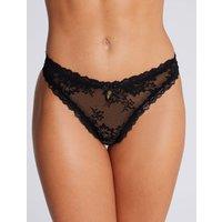 Carissa Floral Lace Thong