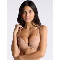 Boux Avenue Wired Microfibre T-Shirt Push-Up Bra (B-DD) Beige