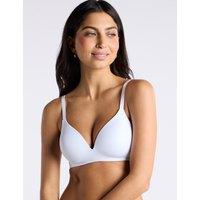 Boux Avenue Non-Wired Microfibre Plunge Bra (B-DD) White