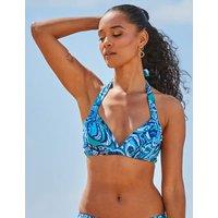 Paisley Padded Halterneck Bikini Top