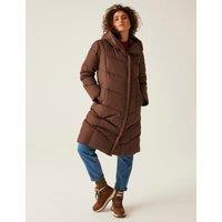 Nurie Hooded Quilted Padded Longline Coat