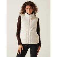 Calmry Zip Up Funnel Neck Fleece Gilet