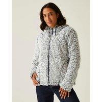 Zelpha Hooded Zip Up Fleece Jacket