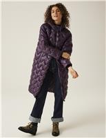Regatta Cambrie II Quilted Hooded Longline Coat Khaki