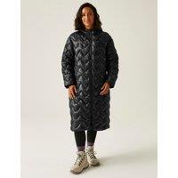Cambrie II Quilted Hooded Longline Coat
