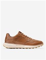Cole Haan GrandPro Ashland Wide Fit Leather Trainers Tan