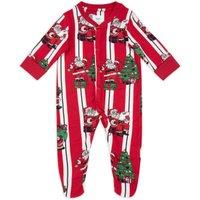 Candy Cane Festive Print Sleepsuit (0-6 Mths)