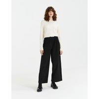 Cord Wide Leg Ankle Grazer Trousers