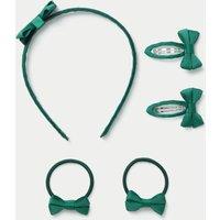 M&S Back To School Red Bow Bumper Pack Set Green