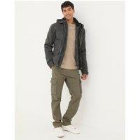 Cotton Rich Padded Hooded Utility Jacket