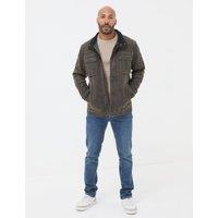 Cotton Rich Funnel Neck Biker Jacket