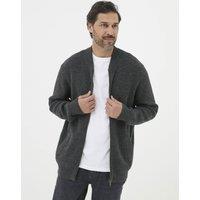 Cotton Rich Ribbed Knitted Jacket