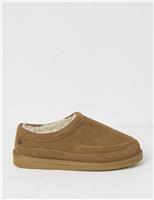 FatFace Suede Mule Slippers Tan