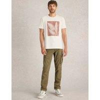 Pure Cotton Leaf Graphic T-Shirt