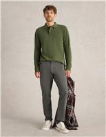 Pure Cotton Long Sleeve Polo Shirt