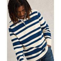 Pure Cotton Striped Long Sleeve Rugby Shirt