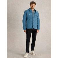 Cotton Blend Padded Puffer Jacket