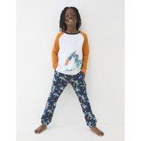 Pure Cotton Ice Dragon Pyjama Set (3-13 Yrs)