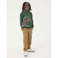 Cotton Blend Print Hoodie (3-13 Yrs)