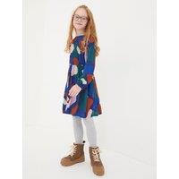 Printed Crinkle Dress (3-13 Yrs)