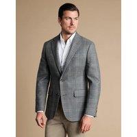 Slim Fit Pure Wool Check Suit Jacket