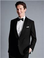 Charles Tyrwhitt Slim Fit Pure Wool Tuxedo Jacket Black