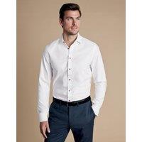 Slim Fit Non Iron Pure Cotton Twill Shirt