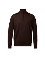 Charles Tyrwhitt Pure Merino Wool Half Zip Jumper Bright Blue