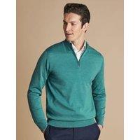 Pure Merino Wool Half Zip Jumper