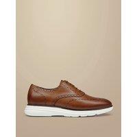 Charles Tyrwhitt Leather Lace Up Trainers Brown