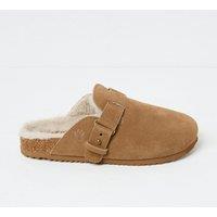 Suede Buckle Mule Outdoor Slippers