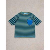 Pure Cotton Striped T-Shirt (3-10 Yrs)