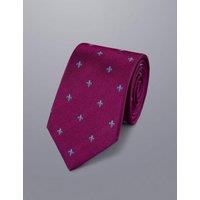 Pure Silk Fleur De Lys Tie