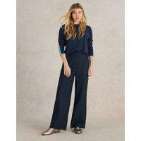 Checked Wide Leg Trousers