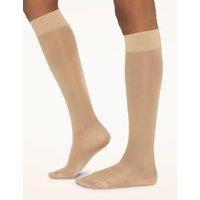 Wolford 20 Denier Sheer Knee Highs Light Beige