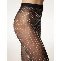 20 Denier Sheer Opaque Polka Dot Tights