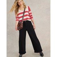 Mid Rise Wide Leg Jeans