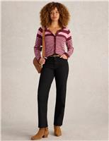 High Waisted Straight Leg Jeans