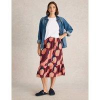 Reversible Floral Midi Tiered Skirt